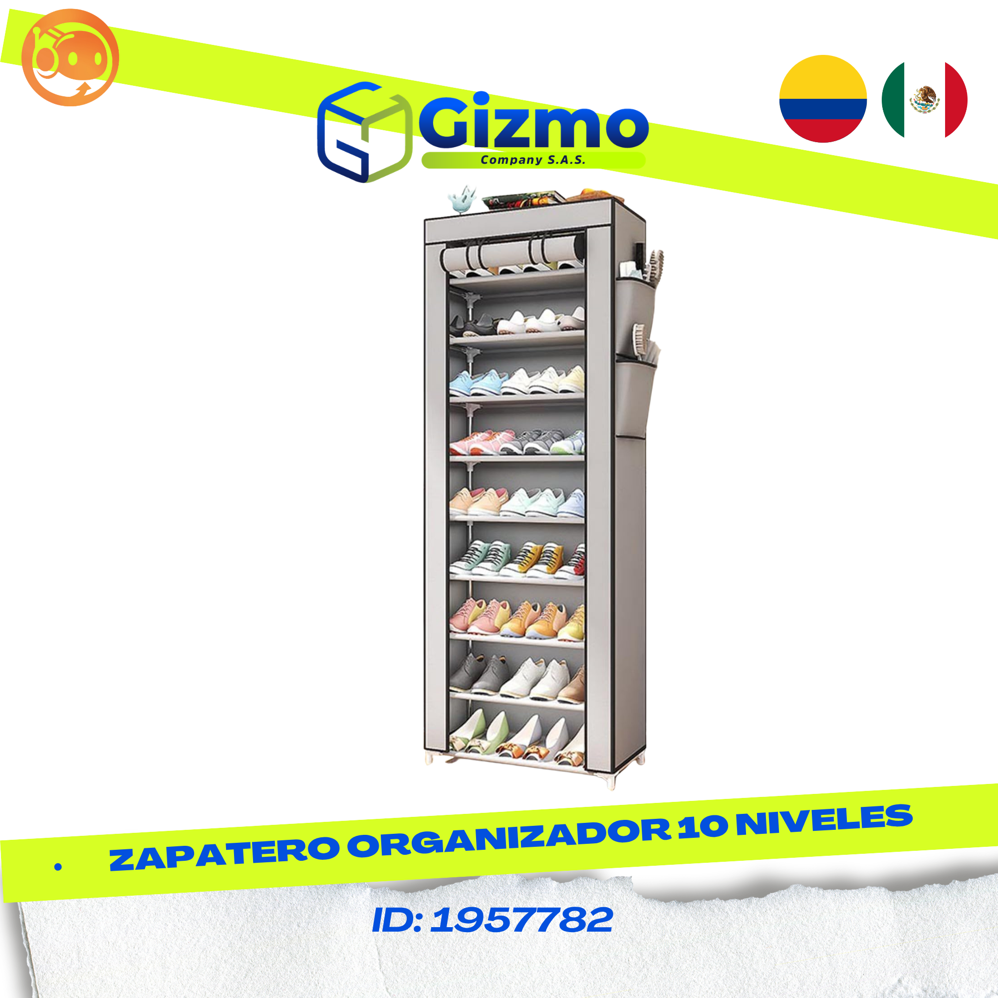 Zapatero Organizador de 10 niveles
